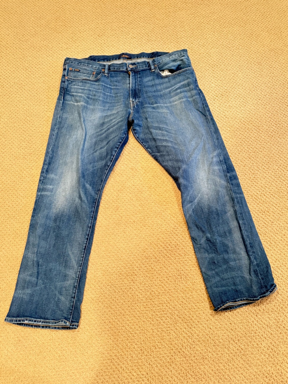 Polo by Ralph Lauren Straight Fit Faded Blue Jeans